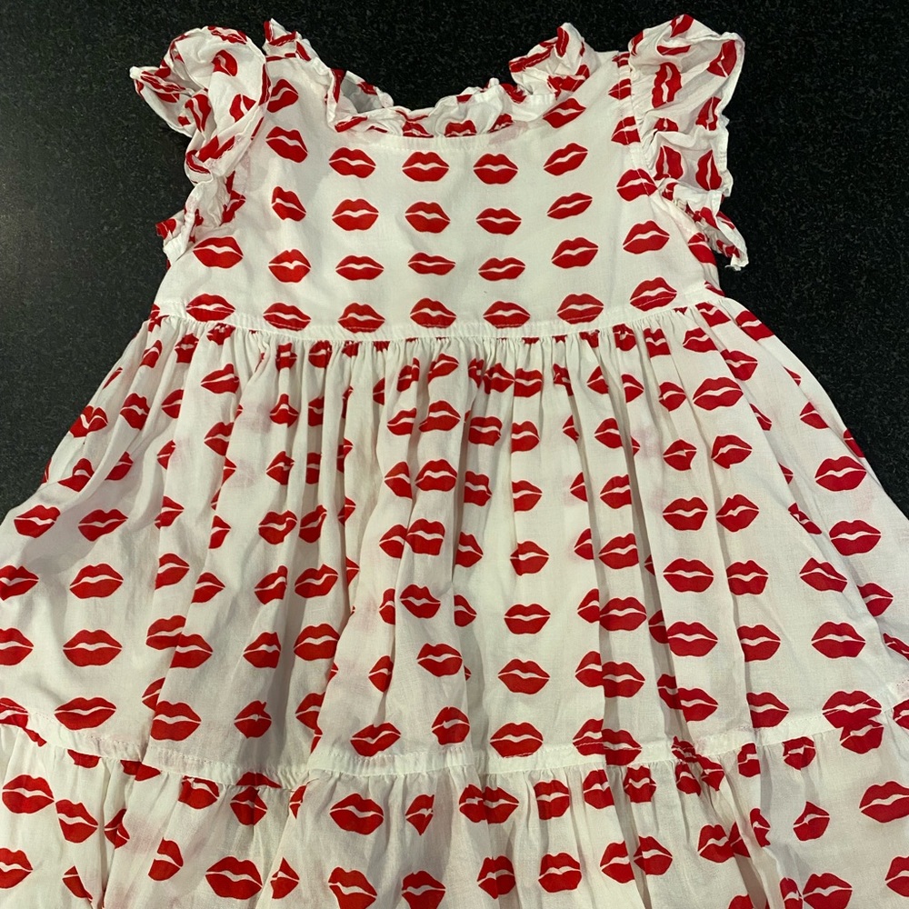 Pink Chicken Lips Dress - Size 3Y